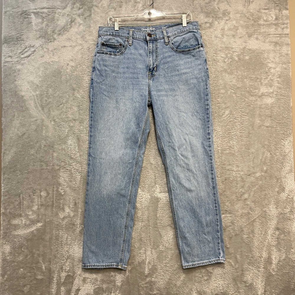 Goodfellow & Co Straight Jeans Mens 32x30 Light Blue Total Flex Denim